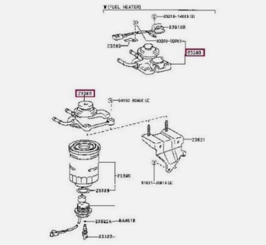 TOYOTA GENUINE OEM CAP ASSY, FUEL FILTER Part 23380-17381 | eBay