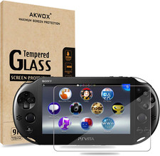 2-Pack Screen Protectors for PS Vita 2000, HD Tempered Glass, 9H Clarity