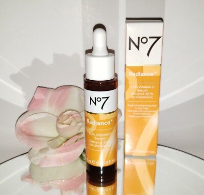 Boots No 7 No7 Radiance+ 15% Vitamin C Serum 25ml 0.84oz