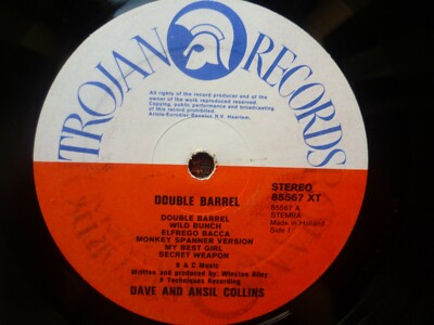英LP Dave &amp; Ansel Collins Double Barrel TBL162 TROJAN /00260 COLLINS,DAVE & ANSEL - Double Barrel - Amazon.com Music