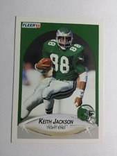 KEITH JACKSON 1990 FLEER FOOTBALL CARD # 86 C5489