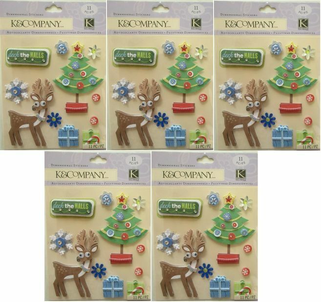 K&CO K&Company DECK Sale THE HALLS Stickers - Weekly update 5 T Lot CHRISTMAS Packs