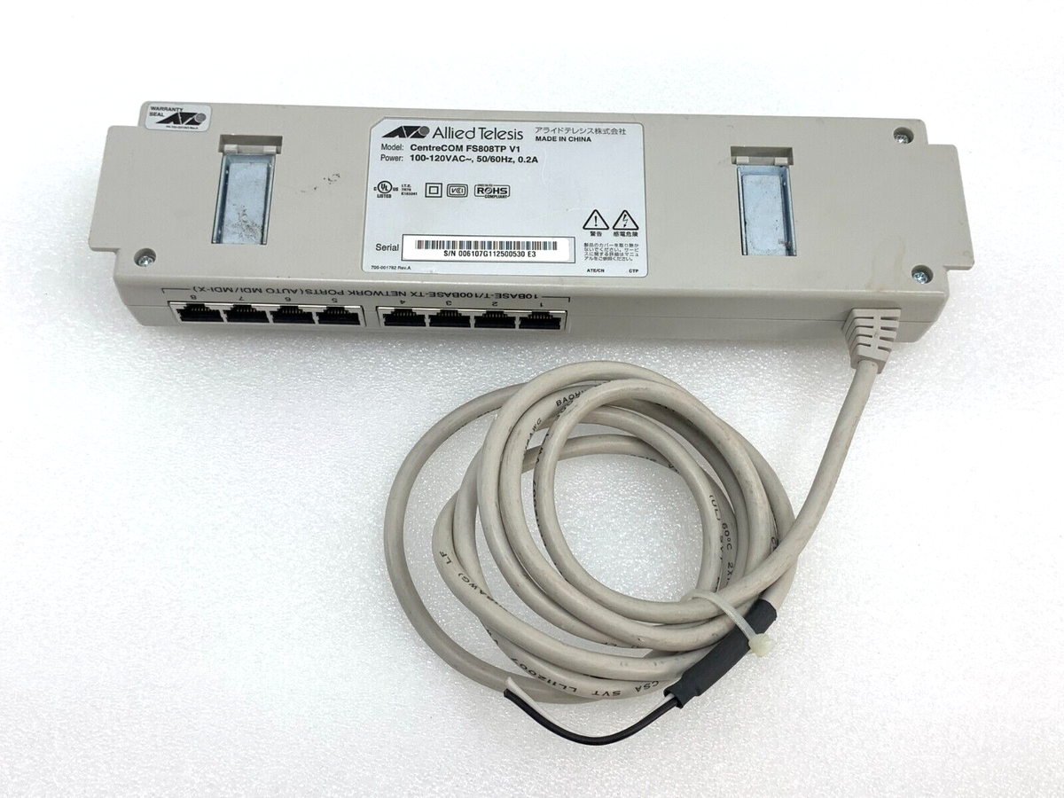 アライドテレシス CentreCOM FS808TP V1 レイヤー2スイッチ(10
