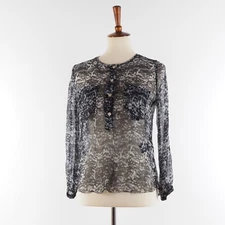 Isabel Marant Etoile Women's Sheer Boho Blouse Top 38