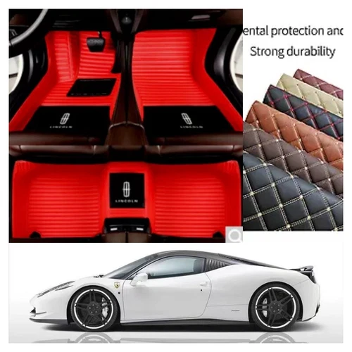 For Lincoln Car Floor Mats Front Rear Carpets Cargo Liner Fit All Weather Mats - Imagen 11 de 36