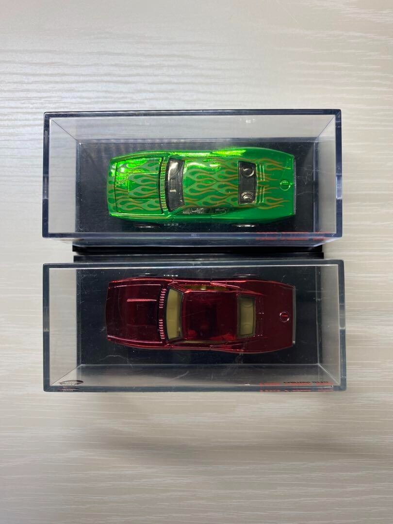 Hot Wheels Custom Otto 2-Car Set Toy Fair 2008 Red & Green