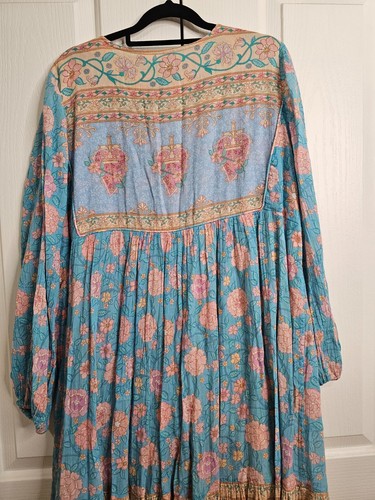 Spell & Gypsy "Love Story" Dress Size XL (AU 14/US 10) Organic Cotton Blue Boho - Bild 13 von 15