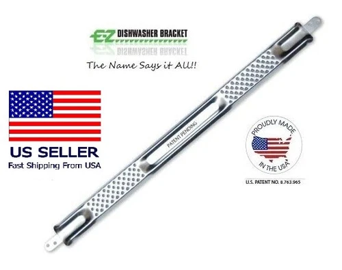 E-Z Dishwasher Mounting Bracket Made in USA! Any  Countertop W10426979