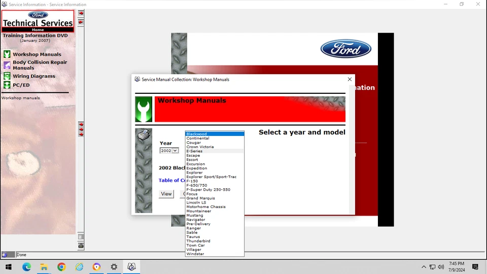 2000 2001 2002 Ford F250 F350 F450 F550 Super Duty Service Repair Manual CD - Image 3 of 4