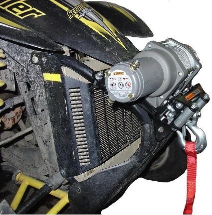 Kit de cabrestante y placa de montaje Polaris Scrambler 500 1998-2009 2000 lb KFI ATV Foto 4 de 4