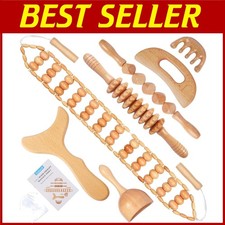 Muscle Pain Relief Roller  Wood Therapy Lymphatic Massager