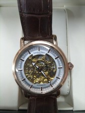 SWAN & EDGAR SKELETON HAND WIND AUTOMATIC, BR...