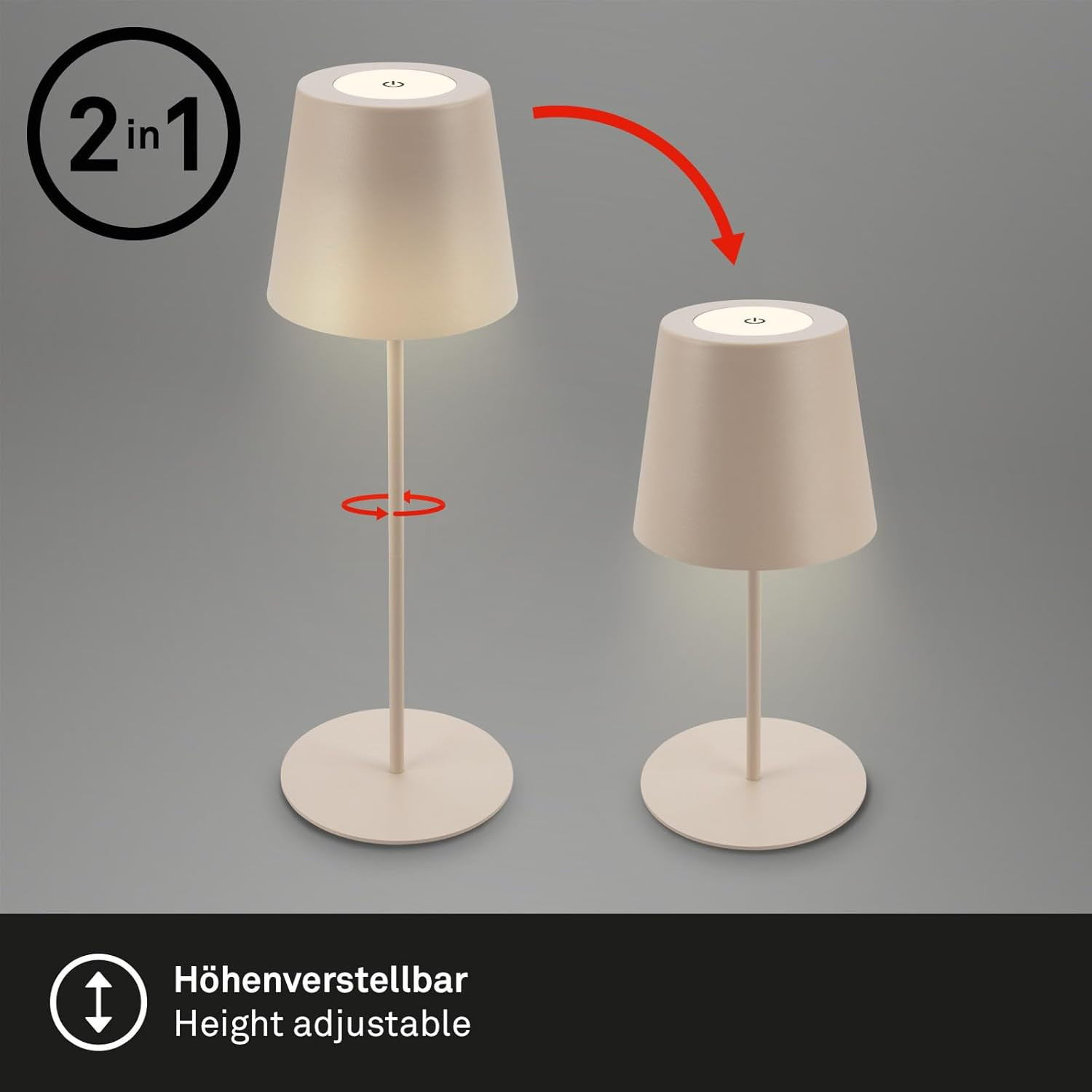 Lampada da Tavolo LED Senza Fili Touch: Design Ricaricabile per Casa e Ristorante - 3