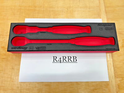 #ad Snap on Tools RED Foam Holder ONLY for 2pc 3 8quot; Drive Ratchets FM202RT05BR $44.95