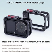 Rabbit Cage Aluminum Protective Case Frame Expansion Mount For DJI Osmo Action 6