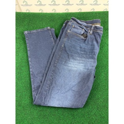 Nickel & Iron Mens Jeans Dark Wash Straight Fit Size 38 X 32