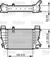 Valeo LadeluftküHler 818251 FüR BR0 CR0 Modus Clio Renault Aluminium 3 KR0 Dci