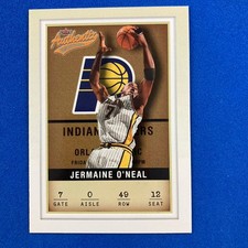 Jermaine O'Neal 2001-02 Fleer Authentix Card #49 NBA Indiana Pacers
