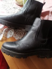 Stivaletti neri in pelle taglia 7UK