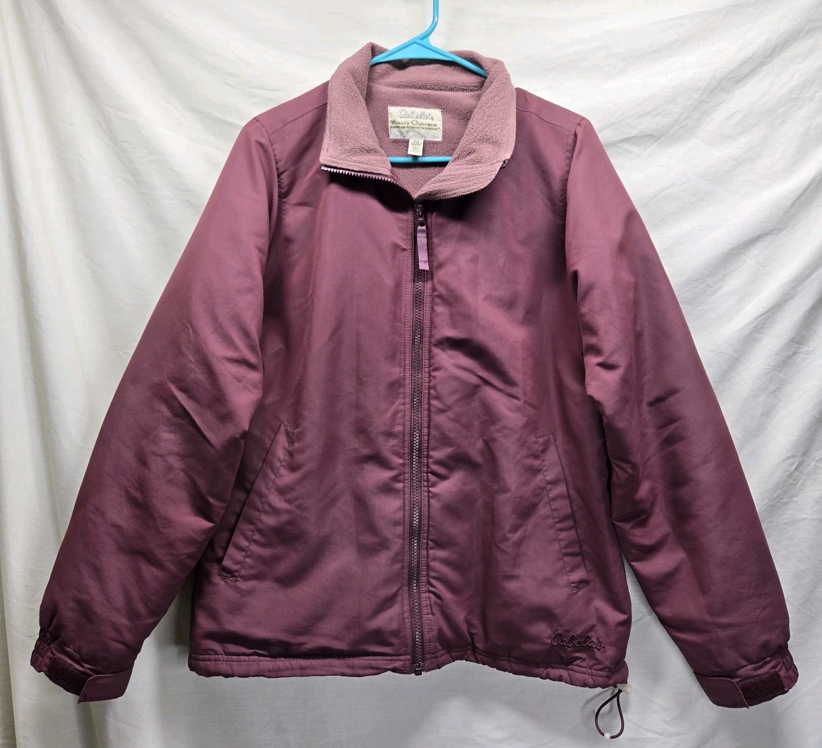 Cabelas Women's Outerwear Winter Jacket Size MEDIUM Dusty Purple Fleece Lined