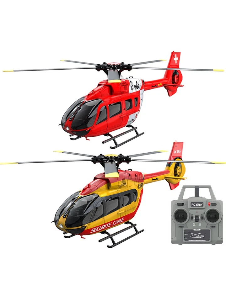RC ERA C190 RC Helicopter H145 Dual Brushless 6CH Optical Flow Positioning Plane - Image 3 of 4