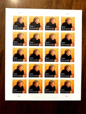 2022 Postal stamp sheet  20 stamps mnh Toni Morrison no die cut