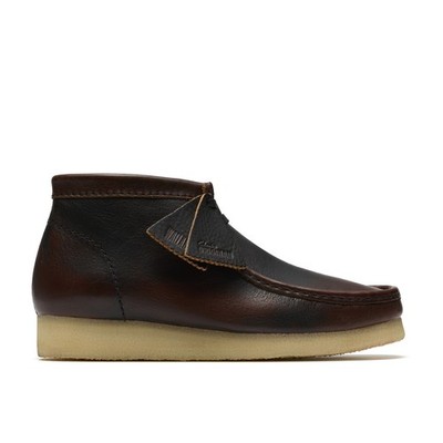 Clarks Wallabee Boot 26182763 Mens Brown Leather Lace Up Chukkas Boots