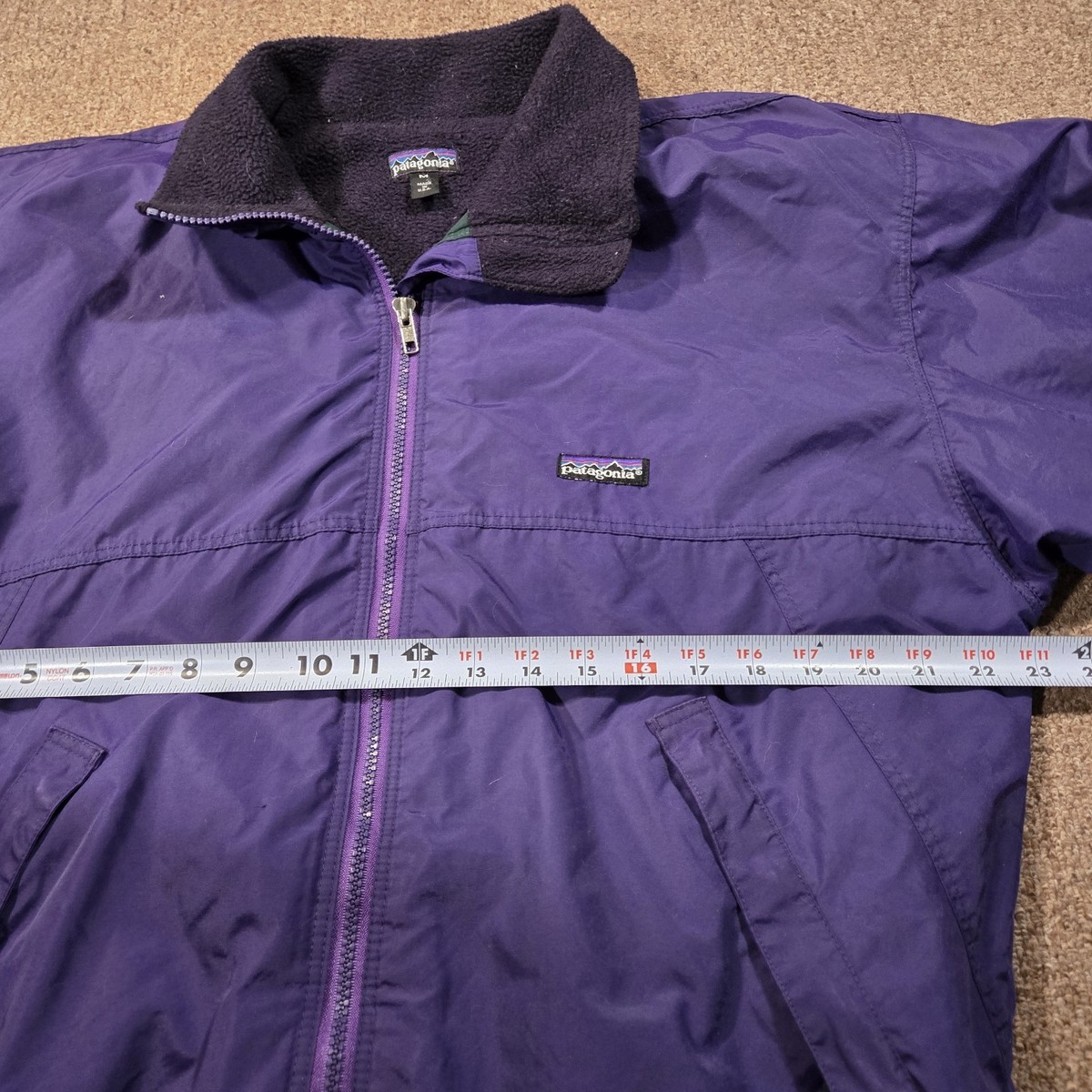 Vintage Patagonia Shelled Synchilla Jacket Mens M Purple Fleece