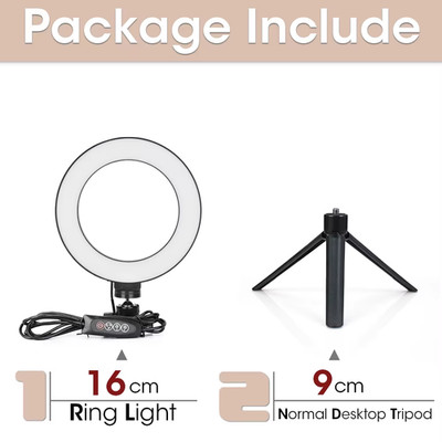 LED Ring Licht Fotografie Licht Mit Stativ Selfie Lampe Für Telefon Ständer Halt