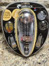 UNICORN CONVERTA 18 GRAM STEEL TIP SOFT TIP DART SET NEW VTG 2002