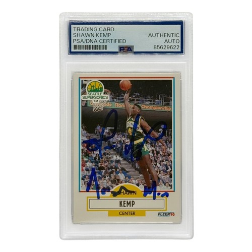 Shawn Kemp Autographed 1990 Fleer Rookie Card #178 PSA Authenticated