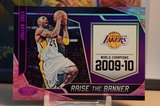2019-20 KOBE BRYANT CERTIFIED RAISE THE BANNER PINK Jersey Number #'d 8/25