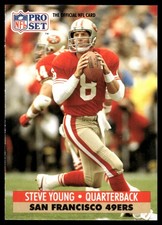 Steve Young 1991 Pro Set #296 49ers NFL READ FREE SHIPPING AutographDen