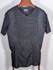 SOG Tactical Shirt Mens XL Black V Neck Concealed Carry Holster Compression