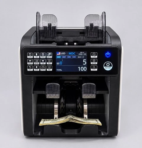 MUNBYN IMC08H-WH-US Professional Money Counter & Bill Sorter - product listing photo