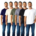 Mens T shirt Plain Essential 100% Cotton Short Sleeves Quality Solid Tee 3 Pack