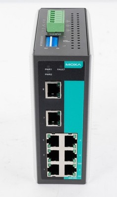 Moxa EDS-308 Unmanaged Ethernet Switch 8-Port EDS308 12/24/48VDC Rev 3.1.0
