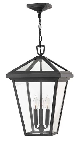 Hinkley Lighting 2562-LL Alford Place 3 Light 12"W Open Air - Black - Picture 1 of 7