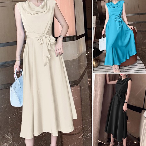 ZANZEA Womens Elegant Sleeveless Dress 