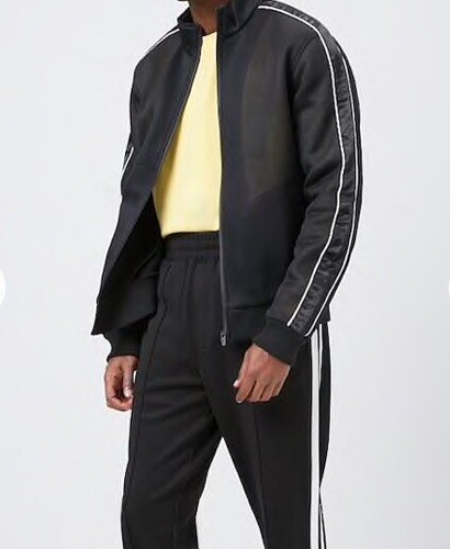 Mens Shear Mesh FunnelNeck Front Zip Jacket - NWT- sz L - Picture 2 of 5