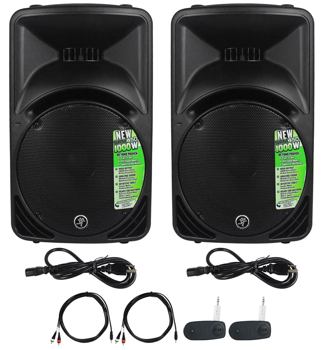 マッキーパワードPAスピーカーSRM450v3 1000w新品未使用品2台セット MACKIE 【クリスマスセール】 SRM450v3 【パワードスピーカー