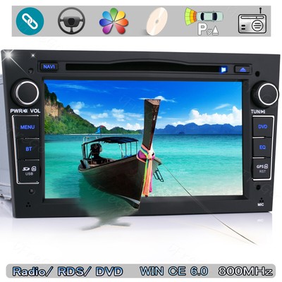 7'' HD 2 DIN GPS NAVI Autoradio DVD BT Radio DVR+ TFT Für OPEL Corsa Astra Zafira