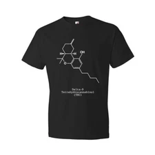 THC Molecule Shirt Cannabis Tee Stoner Gifts Weed Tee THC T Shirt Smoke Shop Tee