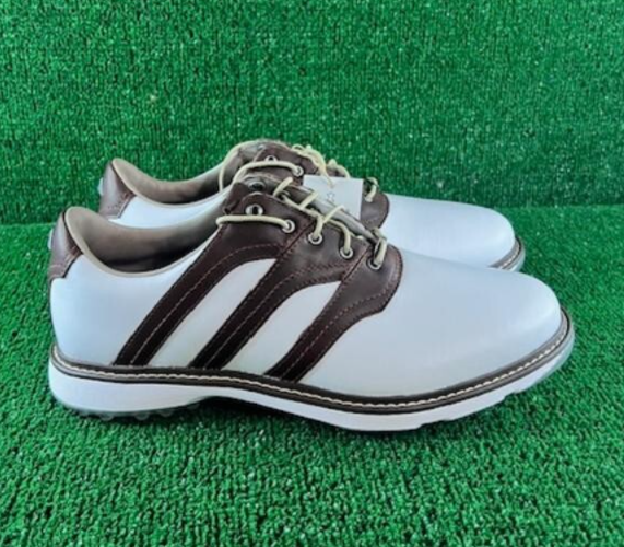 Men's Adidas MC Z-Traxion White Brown Golf Shoes IG0910 Size Men's Adidas MC Z-Traxion White Brown Golf Shoes IG0910 Size