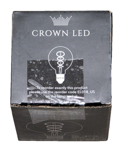 (NEW) Crown LED 4W E26 Bulb (40W Equivalent) 200 LM 2000K Warm White Dimmable - Picture 6 of 6