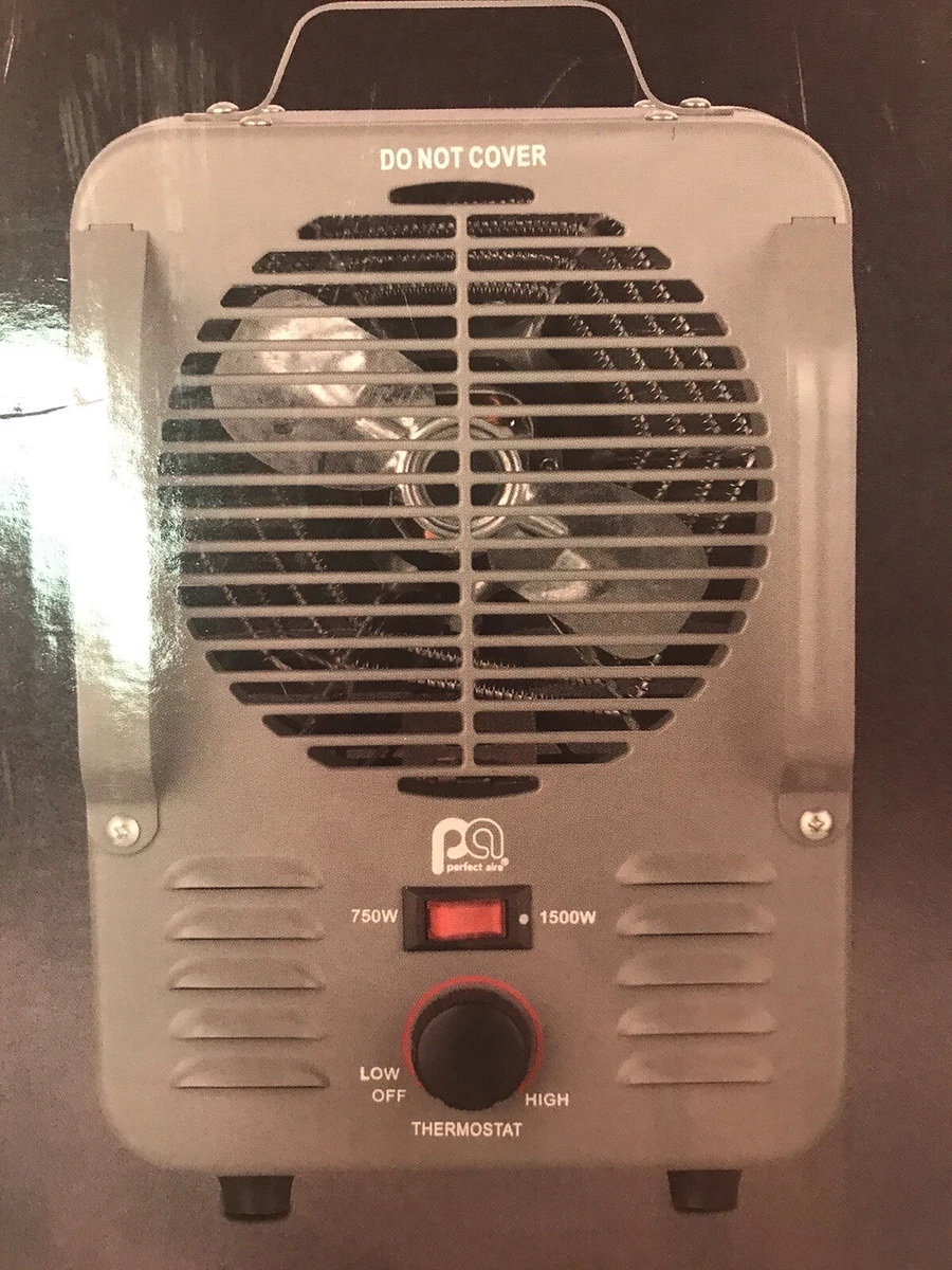 Electric Utility Heater 1500/750 Watts PA Perfect Aire 12u0026#034; Metal Model  1PHF12 | eBay