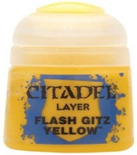 Citadel Colori Warhammer 40.000 Age Of Sigmar Layer 22-02 Flash Gitz Yellow