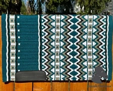 Western Horse Saddle Pad Blanket 100% New-Zealand Wool - Custom Your own Design