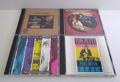 Tom Petty and Heartbreakers CD Lot of 4: Let Me Up, Full Moon, Wildflowers, Hits