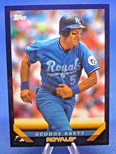 2019 TOPPS ARCHIVES #210 GEORGE BRETT PURPLE BORDER KANSAS CITY ROYALS 082/175